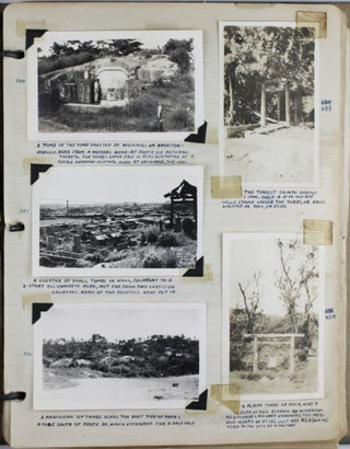 [Two Vernacular Photo Albums of Saipan and Okinawa Documenting the Efforts of the 806th Aviation Engineer Battalion Constructing Airfields for B-29s to Launch Bombing Raids on Japan in the Last Year and a Half of World War II]