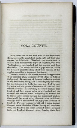 The Western Shore Gazetteer and Commercial Directory, for the State of California... Yolo County. One Volume Being Devoted to Each County of the State...