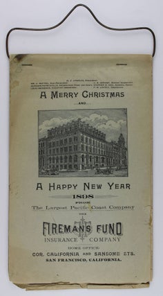 Item #2046 A Merry Christmas and a Happy New Year 1898 from the Largest Pacific Coast Company the...