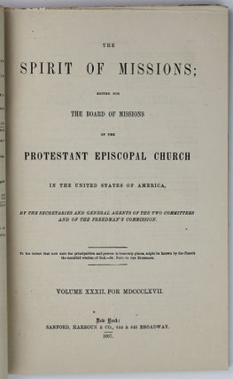 The Spirit of Missions. December, 1867 [cover title]