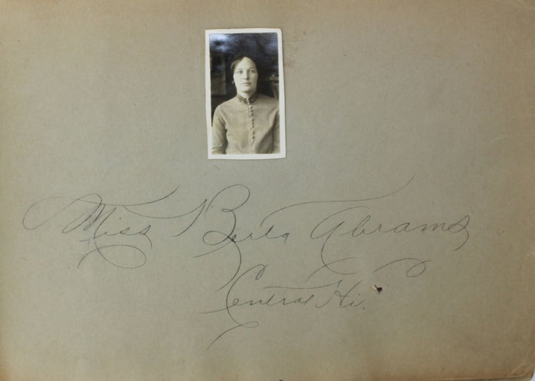 Item #2131 [Scrapbook of Berta Abrams' Junior and Senior Years at Central High School, of Marlow, Oklahoma, with Numerous Photographs, Inscriptions, and Ephemera]. Oklahoma, Women.
