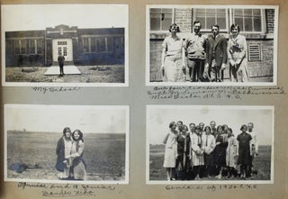 [Scrapbook of Berta Abrams' Junior and Senior Years at Central High School, of Marlow, Oklahoma, with Numerous Photographs, Inscriptions, and Ephemera]