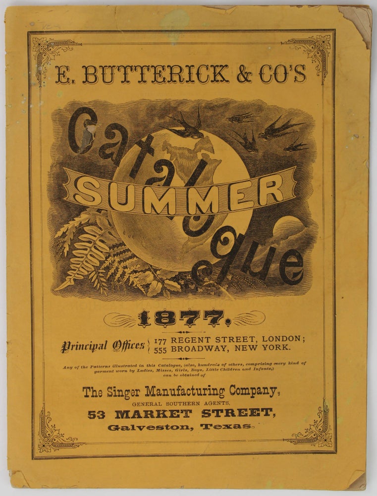Item #2152 E. Butterick & Co's Summer Catalogue 1877. Fashion.