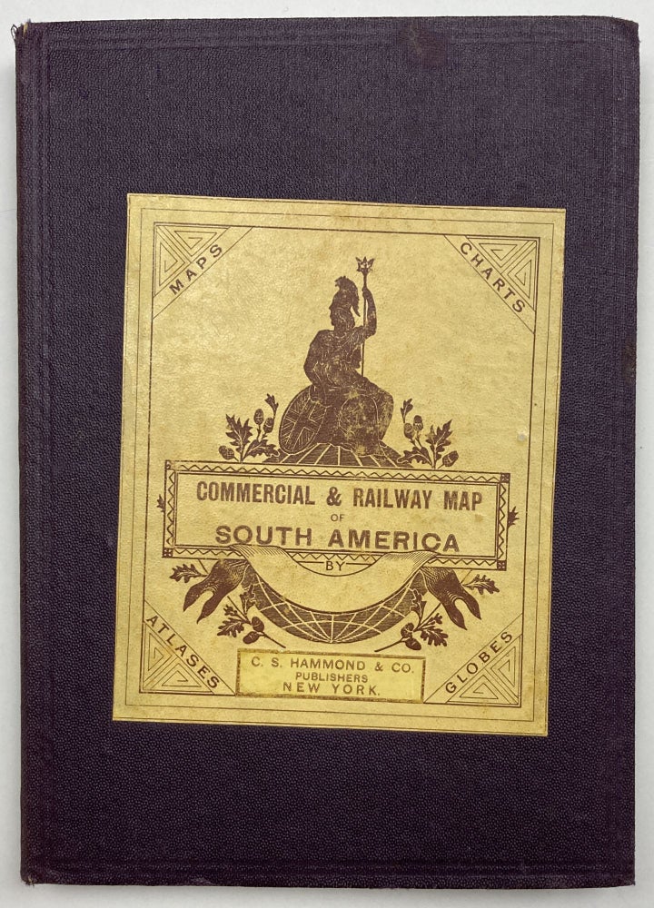 Item #2153 Philips' Commercial & Railway Map of South America. South America, Railroads.