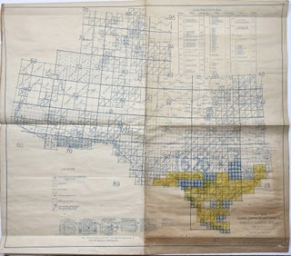 Item #2156 Key Map Showing Status of Map Work in Eighth Corps Area. Texas, Surveying