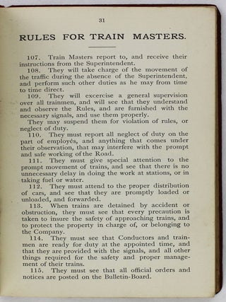 Rules for the Government of the Transportation Department of the Mexican Central Railway Co. Limited. / Reglamento para el Departamento de Trasportes de la Compañia Limitada del Ferrocarril Central Mexicano