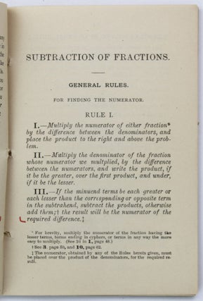 Leonard's New and Time-Saving Method for Subtractions of Fractions, with Many Corollaries on Simple Numbers Deduced from the Fractional Treatise