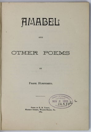 Amabel and Other Poems