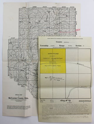 Item #2207 Special Map of McCurtain County, Okla. [with plat map]. Oklahoma