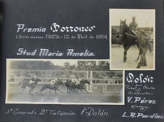 Item #2218 [Compilation of Nearly 180 Photographs of Horse Racing at the Hipodromo de Maroñas,...