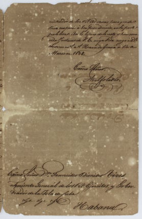 [Manuscript Letter, Signed, from the Spanish Consulate in Gibraltar to the Governor General of Cuba Discussing Cargo and Shipping]