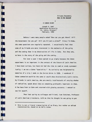 A Cuban Diary