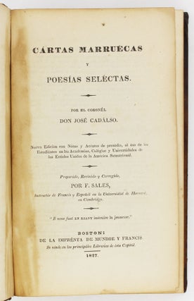 Cartas Marruecas y Poesias Selectas