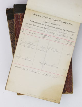 Item #2508 [Collection of Three Pennsylvania Oil and Gas Daily Report Ledgers, Recording...
