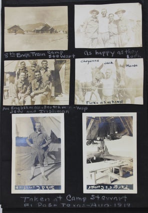 Item #2600 [Vernacular Family Photograph Album Featuring Numerous Images of Troops and Military...