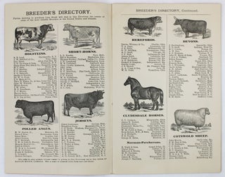American Live Stock Directory Illustrated with Breeder's Table, Calendar and Diary for 1885