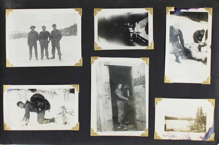 Item #2645 [Vernacular Photograph Album of Raymond Cesena, Documenting Logging and Hunting in the Alaskan Wilderness During World War II]. Alaska, Photography.