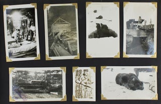 [Vernacular Photograph Album of Raymond Cesena, Documenting Logging and Hunting in the Alaskan Wilderness During World War II]