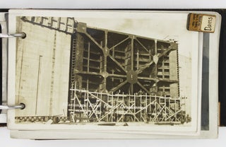 Item #2655 [Small Album of Annotated Photographs Documenting Concrete Construction and Civil...