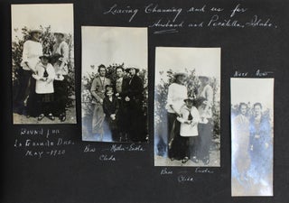 [Annotated Vernacular Photograph Album Mostly Documenting the Life of a California Woman Living in North Texas, Before She Eventually Returns to California in the Early-20th Century]