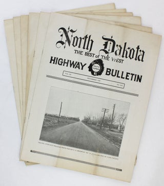 Item #2692 North Dakota Highway Bulletin. North Dakota, Roads