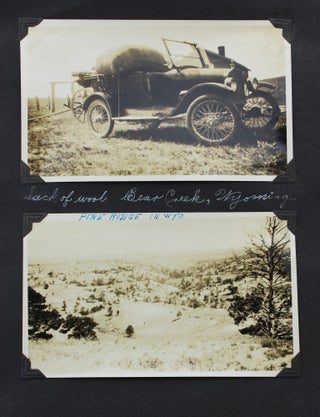[Annotated Vernacular Photograph Album Documenting the Travels of the Royse Family Across the American West, With Much Content on Early Automobile Culture and Industry in the Far West]