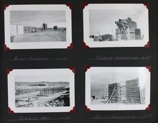 [Vernacular Photograph Album Documenting Construction of Person Station, an Albuquerque Power Plant]