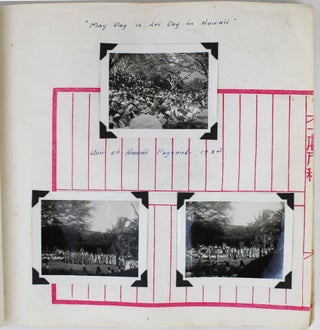 Item #2855 [Annotated Vernacular Photo Album Documenting a Woman's Time in Hawaii, Including...