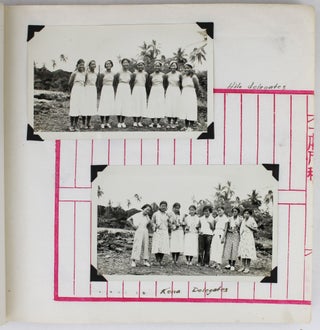 [Annotated Vernacular Photo Album Documenting a Woman's Time in Hawaii, Including Several Conferences of the Y.W.C.A., a Volcanic Eruption, Camp Naue at Kauai, and More]