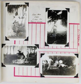 [Annotated Vernacular Photo Album Documenting a Woman's Time in Hawaii, Including Several Conferences of the Y.W.C.A., a Volcanic Eruption, Camp Naue at Kauai, and More]