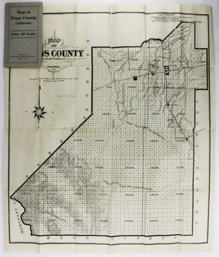 Item #2864 Map of Kings County, California. California.