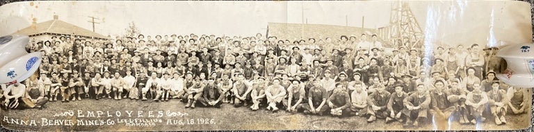 Item #2872 Employees. Anna Beaver Mine's Co. Lee L. Fillius, Manager. Aug. 18 1926 [caption title]. Oklahoma, Mining.