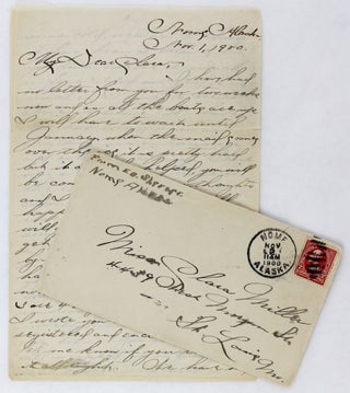 Item #2888 [Autograph Letter, Signed, from an Early Alaska Gold Rush Entrepreneur to His Fiancée...