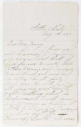 Item #2889 [Autograph Letter, Signed, from Julie E. Haley, Daughter of Noted Sitka Pioneer and...