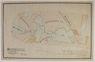 Item #2904 Map of Mining Ground Situated on Manzanita Hill Near Sweetlands As Surveyed for the...