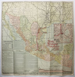 Item #3011 Map of the Mexican National R.R. - Laredo Route. Short Line to Monterey, Saltillo, San...