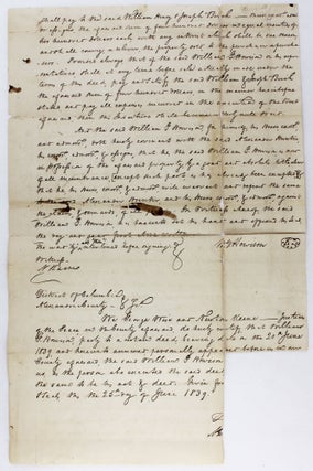 [Manuscript Indenture Between Two Citizens of the "City of Washington," Discussing the Transmission of Various Property, Including Two Slaves]