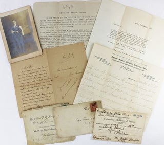 Item #3067 [Small Archive of Correspondence and Materials Relating to an Orphan Adopted by a...