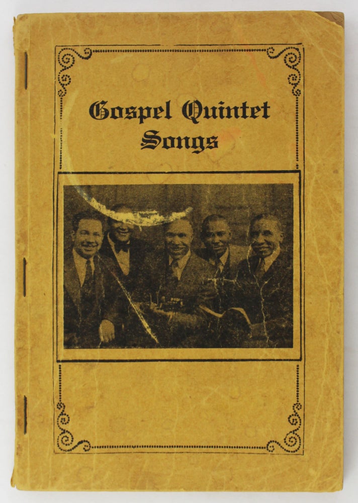 Item #3086 Gospel Quintet Songs. African Americana, Thoro Harris, Music.