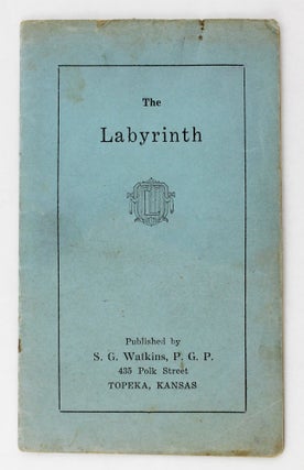 Item #3087 The Labyrinth. Kansas, S. G. Watkins