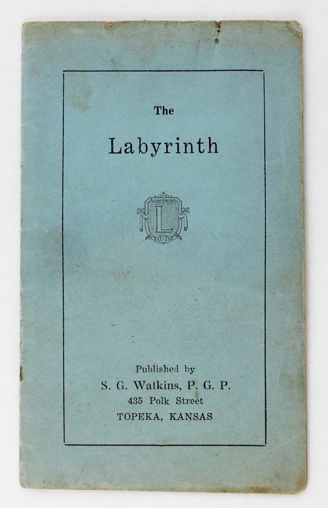 Item #3087 The Labyrinth. Kansas, S. G. Watkins.
