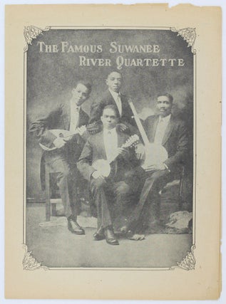 The Famous Suwanee River Quartette [cover title. African Americana.