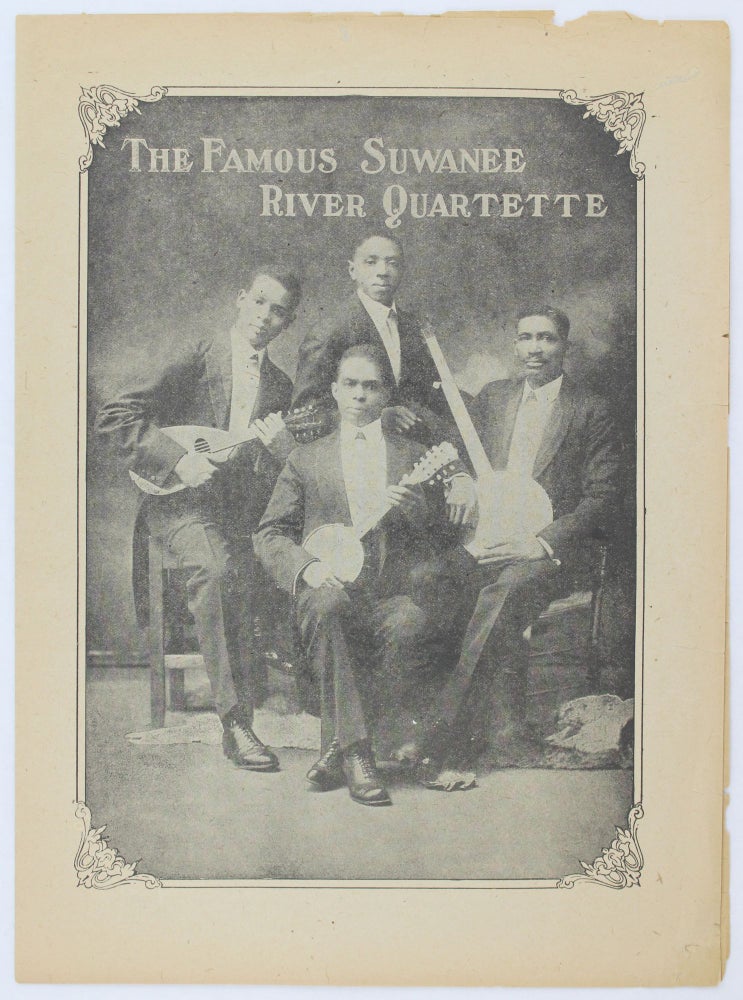 Item #3089 The Famous Suwanee River Quartette [cover title]. African Americana.