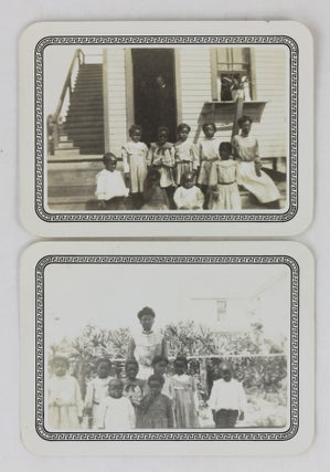 Item #3096 [Two Photographs of an African American Teacher and Her Students in Jim Crow Texas]....