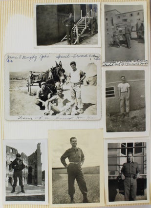 [Annotated Vernacular Photograph Album and Scrapbook Documenting the World War II Experiences of Kenneth Black, a United States Army Corporal from Oklahoma Serving in the 527th Fighter Squadron in Europe]