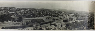 [Panoramic Photograph of Nogales, Arizona and Mexico, Captioned in the Negative:] Nogales, Mexico. La Plaza Inter. N. Bndry. Nogales, Ariz., U.S.A.