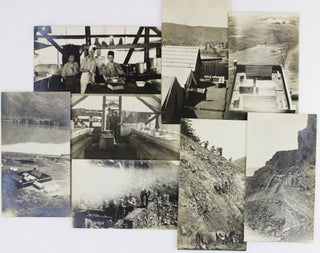 Item #3241 [Group of Eight Annotated Vernacular Photographs Documenting Construction of an...