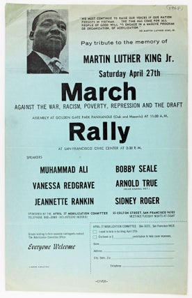 Item #3397 Pay Tribute to the Memory of Martin Luther King Jr. Saturday April 27th. March Against...