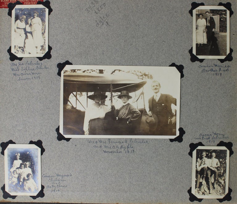 Item #3438 [Annotated Vernacular Photograph Album Centering on the Schuler Family of Texas and New Jersey]. Texas Photographica, Schuler Family.
