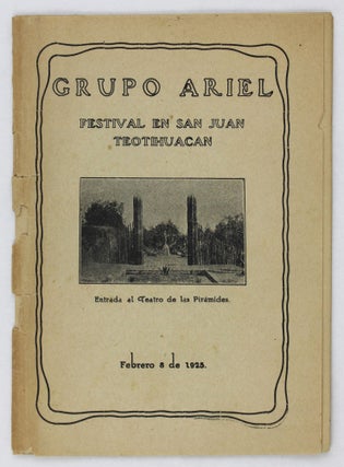 Item #3448 Grupo Ariel Festival en San Juan Teotihuacan: Entrada al Teatro de las Piramides...